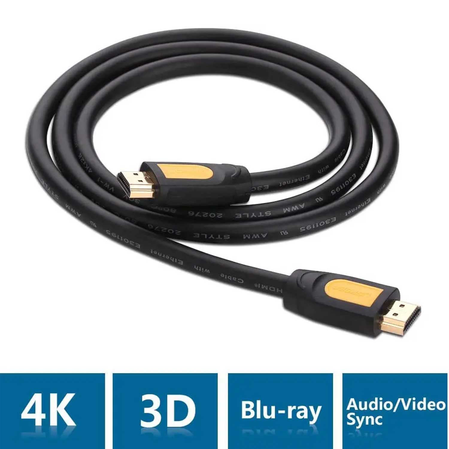 UGREEN HDMI cable, male-to-male, 4K 10128 — 3