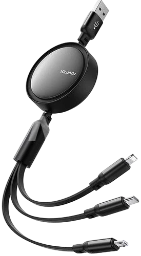 McDodo 3 in 1 USB-A to Lightning+Micro+Type-C Cable CA-7256