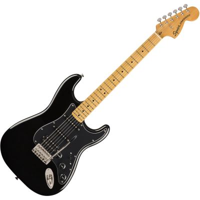Squier Classic Vibe 70s Stratocaster Electric Guitar HSS MN BLK — 3