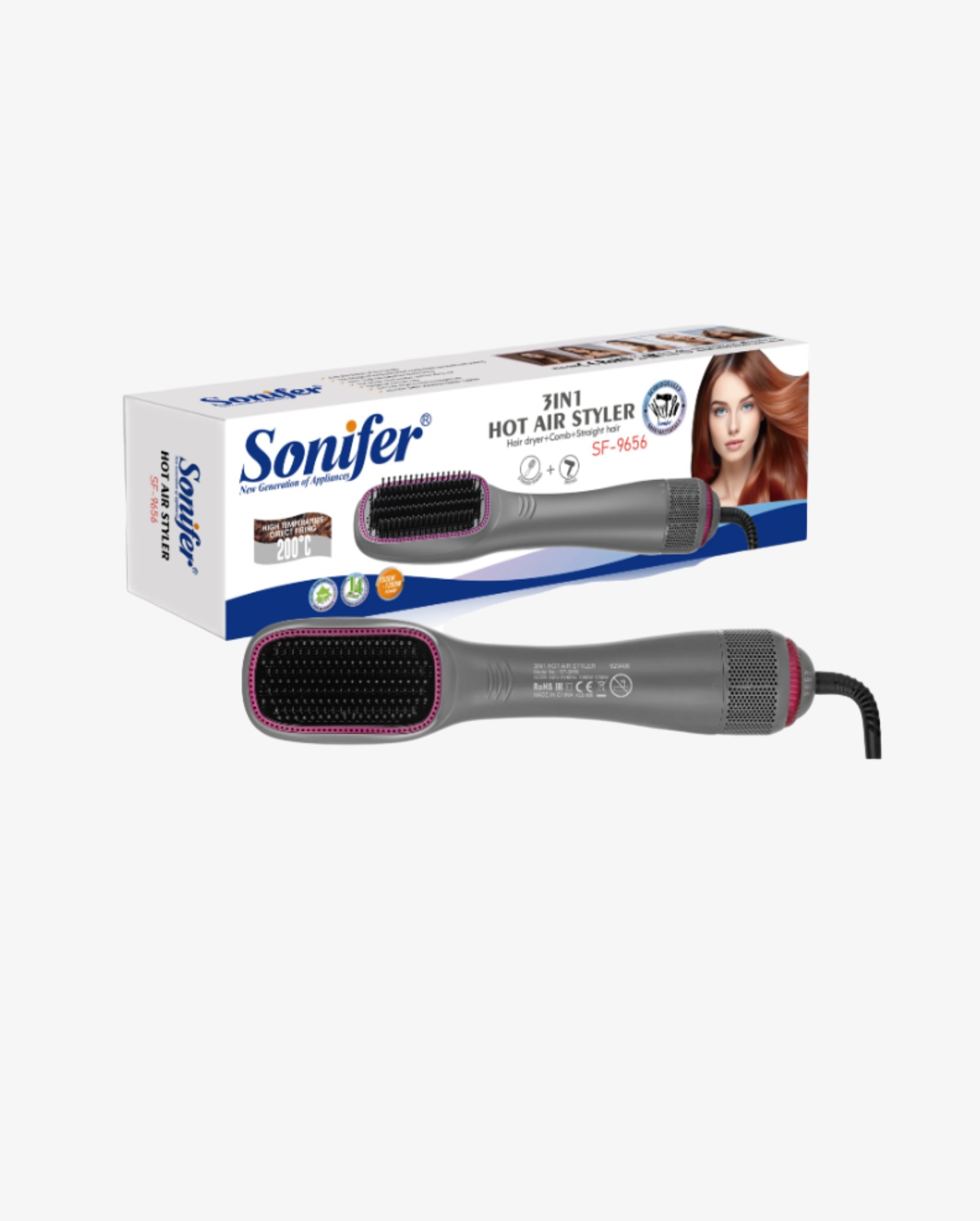 Hair Dryer Comb SONIFER SF9656 — 2