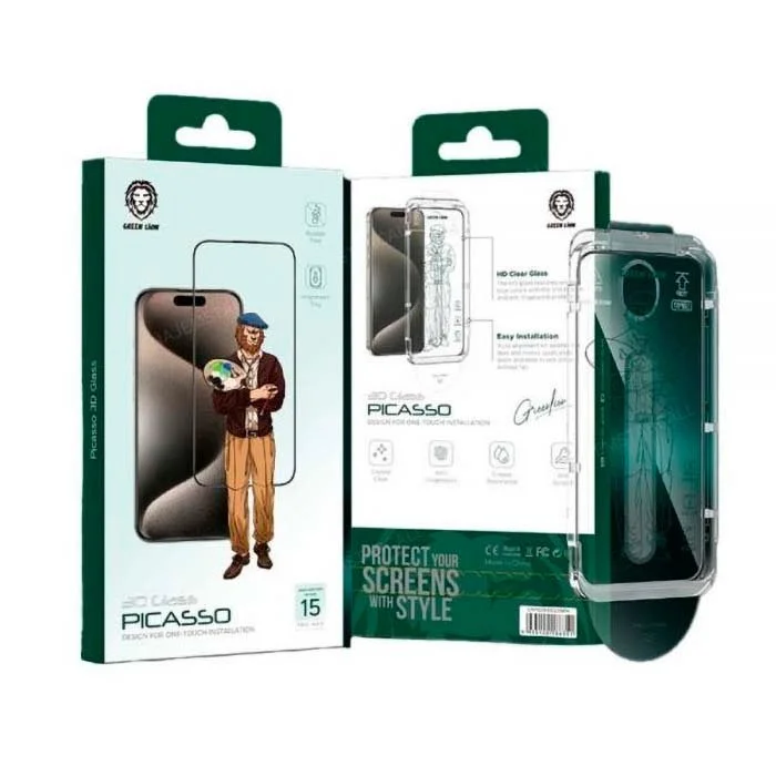 iPhone 15 Pro Lion Picasso 3D Glass — 2