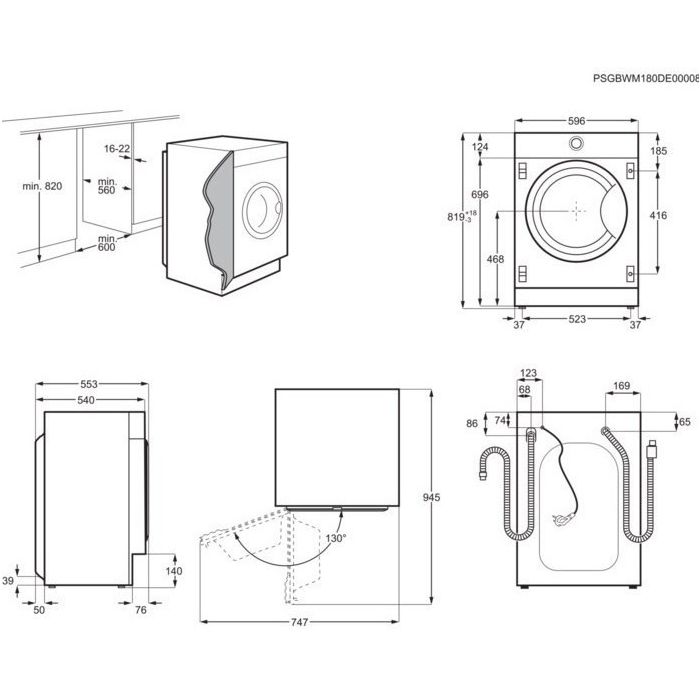Washing machine built in ELECTROLUX EW7WN368SUI — 4