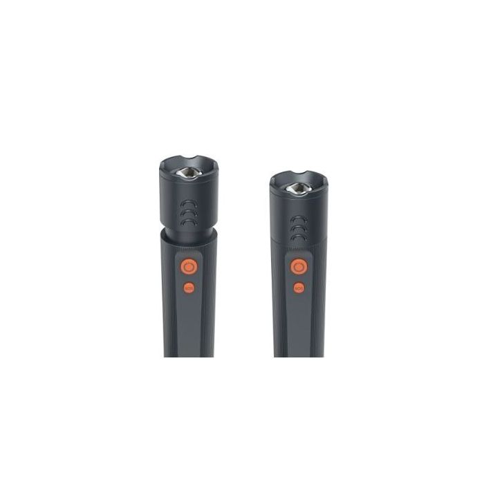 “FLX600 LED Torch Batteries Shockproof Aluminium 4 Modes+SOS Zoom 228605 — 5