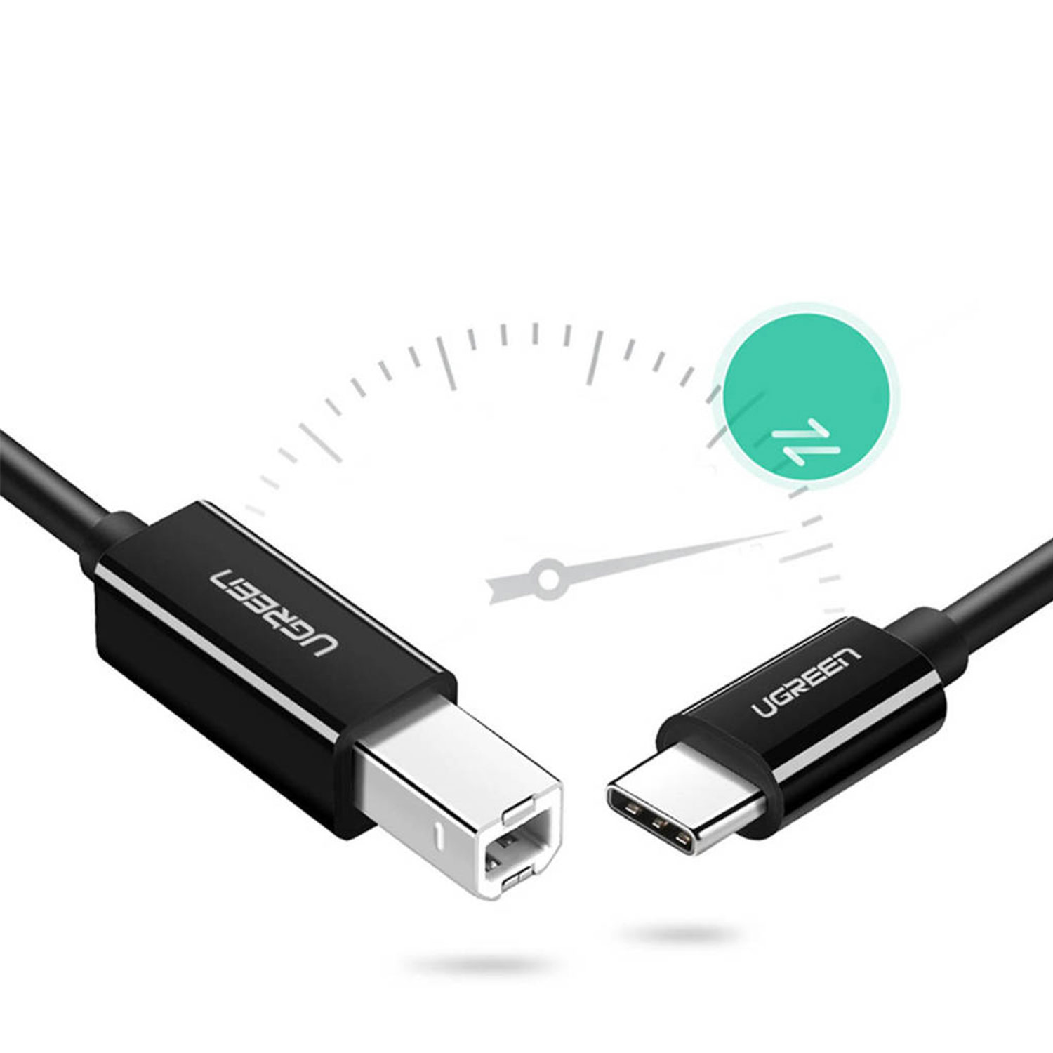 Cable UGREEN USB-C to USB-B 2.0 Printer Cable 50446 — 4