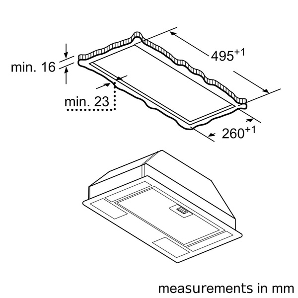 Built-in extractor hood Bosch DLN53AA70 — 12