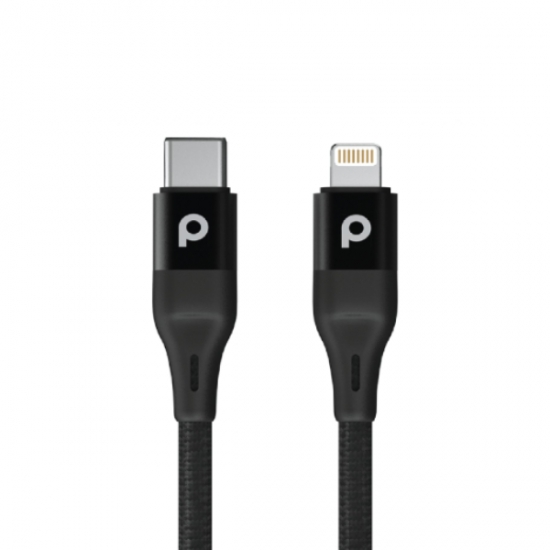 Porodo Aluminum PD Braided USB-C to Lightning Cable 9V — 2