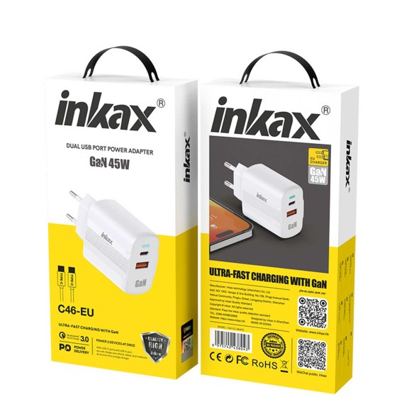 Power adapter INKAX C46 45W — 3