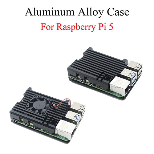 Aluminum-Alloy Heat Dissipation Enclosure Case for Raspberry PI 5 — 4