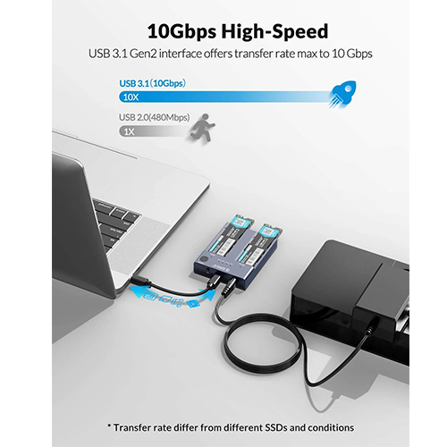 ORICO M.2 NVMe Cloner Dual Bay — 3