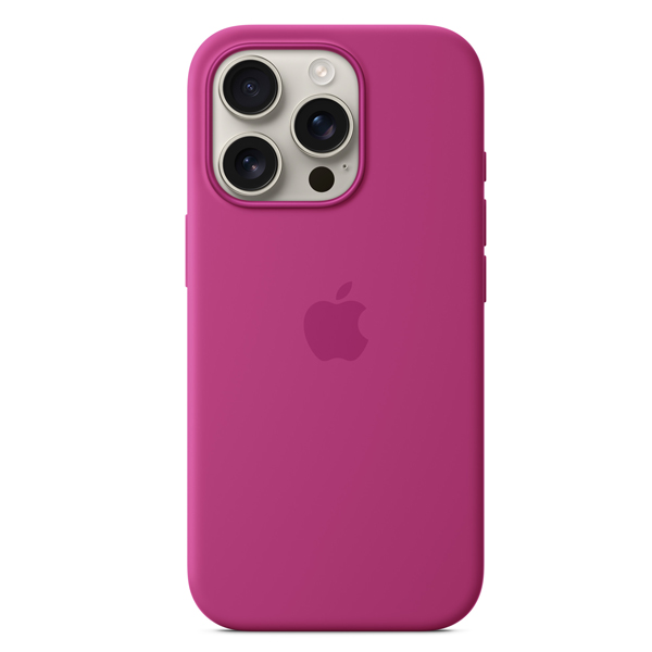 iPhone 16 Pro Max Silicone Case with MagSafe Fuchsia — 3