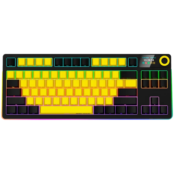 Lorgar Wireless TKL Mechanical Gaming Keyboard Pro LRG-KBP70TKLW-YL-US