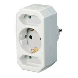 Multiple socket outlet adapter 3-Fold — 2