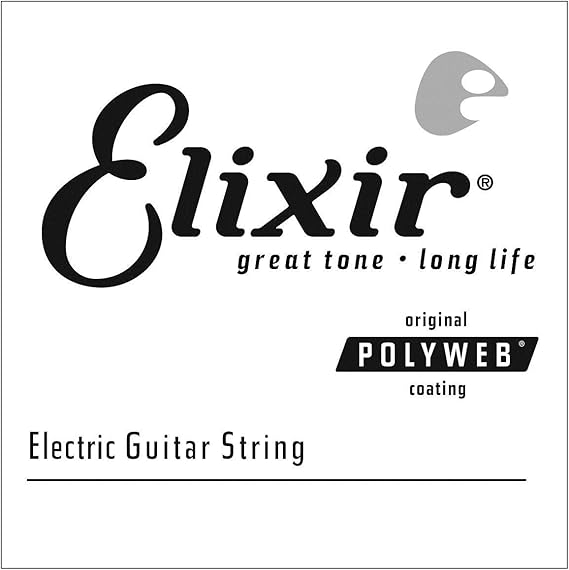 Elixir 13224 Electric Nickel Plated Steel With Polyweb Coating Single 024 — 2
