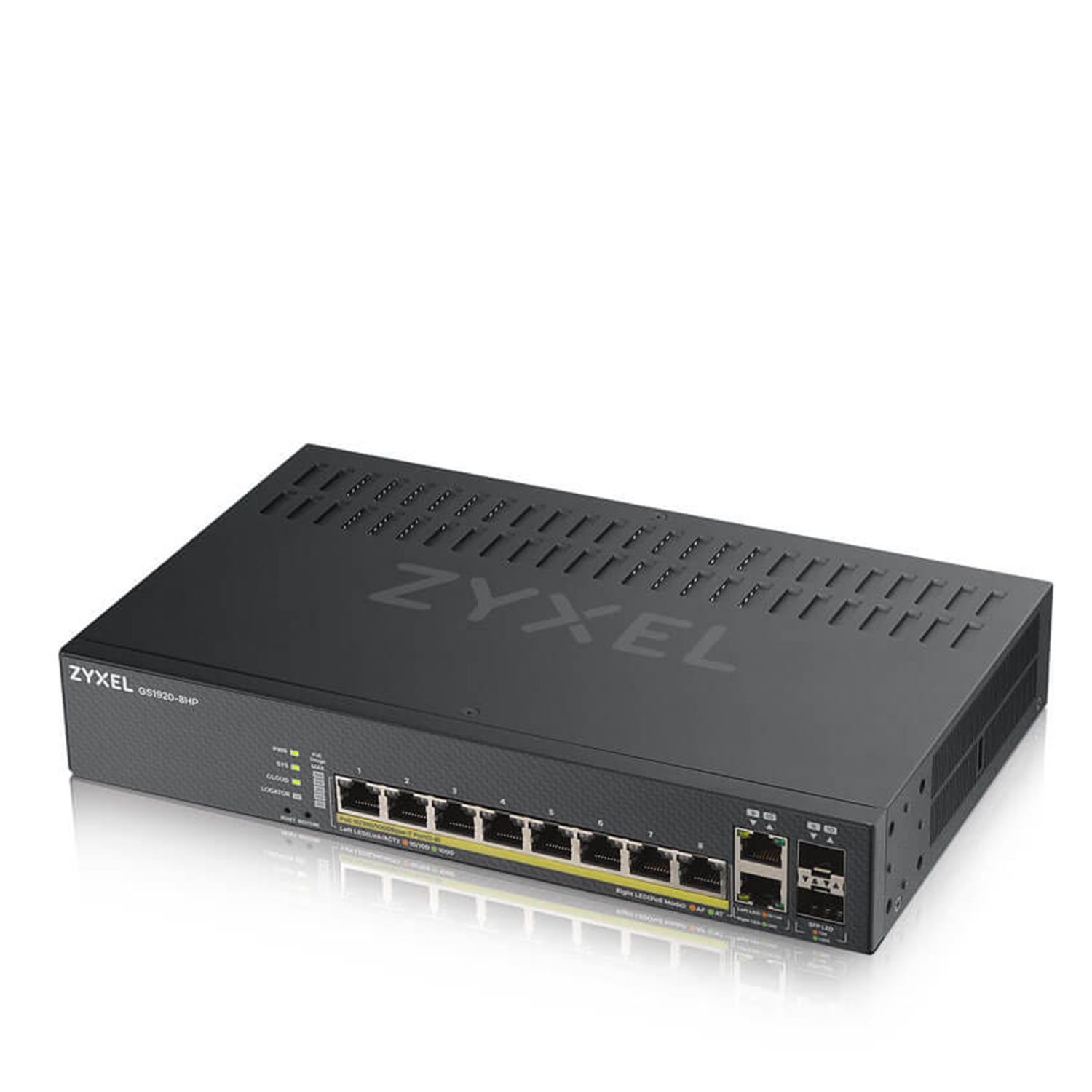 Network device ZYXEL Switch NebulaFlex GS1920-24HPV2 Smart L2 Gigabit 24xRJ-45 4x Combo SFP RJ-45 375W PoE bgt Rack 19 GS192024HPV2-EU0101F