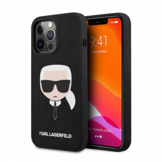 CG Mobile Karl Lagerfeld Liquid Silicone Karl s Head Case For iPhone 13 Pro Max — 6