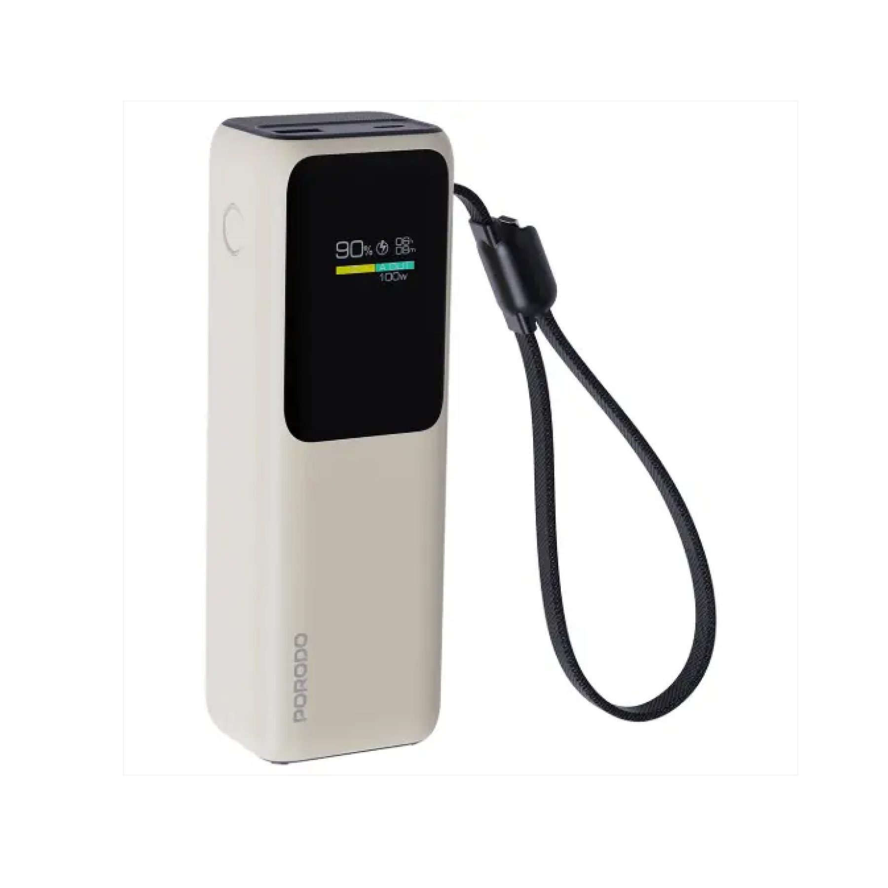 Power Bank Porodo 100W 20000mAh with TFT Display