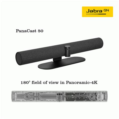 Jabra PanaCast 50 EMEA with 4 powerful speakers with zero-vibration technology Conference room Camera — 6