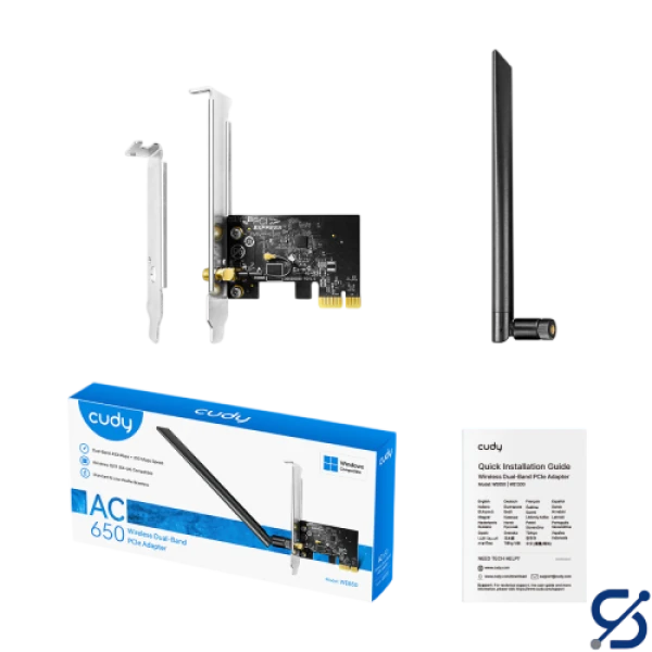 Cudy WE650 Wireless Dual-Band PCI-E Adapter AC650 — 2