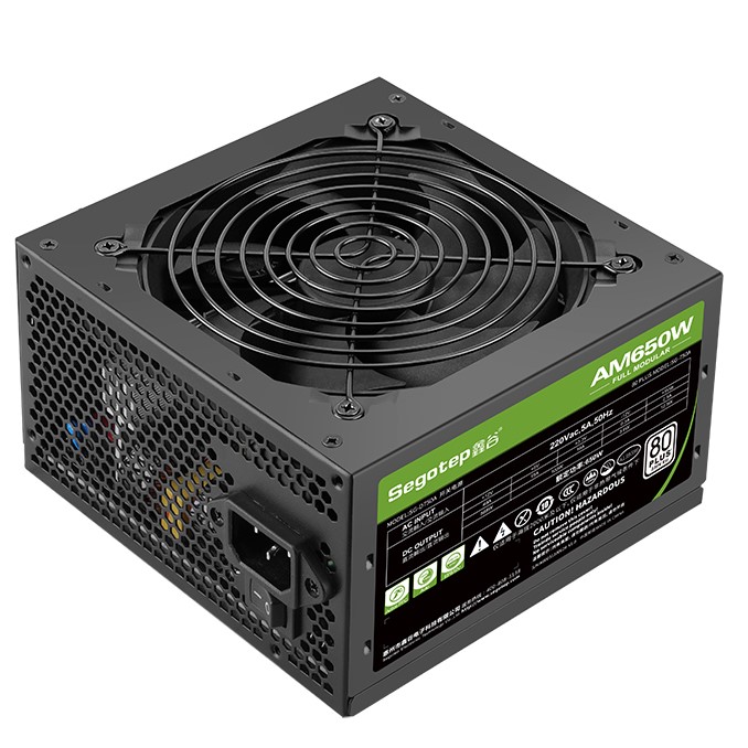 Power supply Segotep AM650W Full Modular 80+ Active PFC — 2