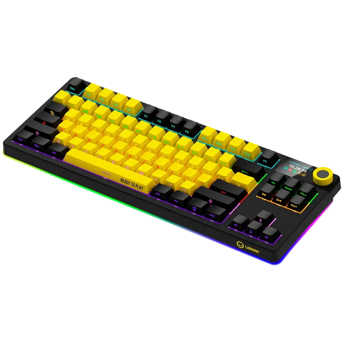Lorgar Wireless TKL Mechanical Gaming Keyboard Pro LRG-KBP70TKLW-YL-US — 3