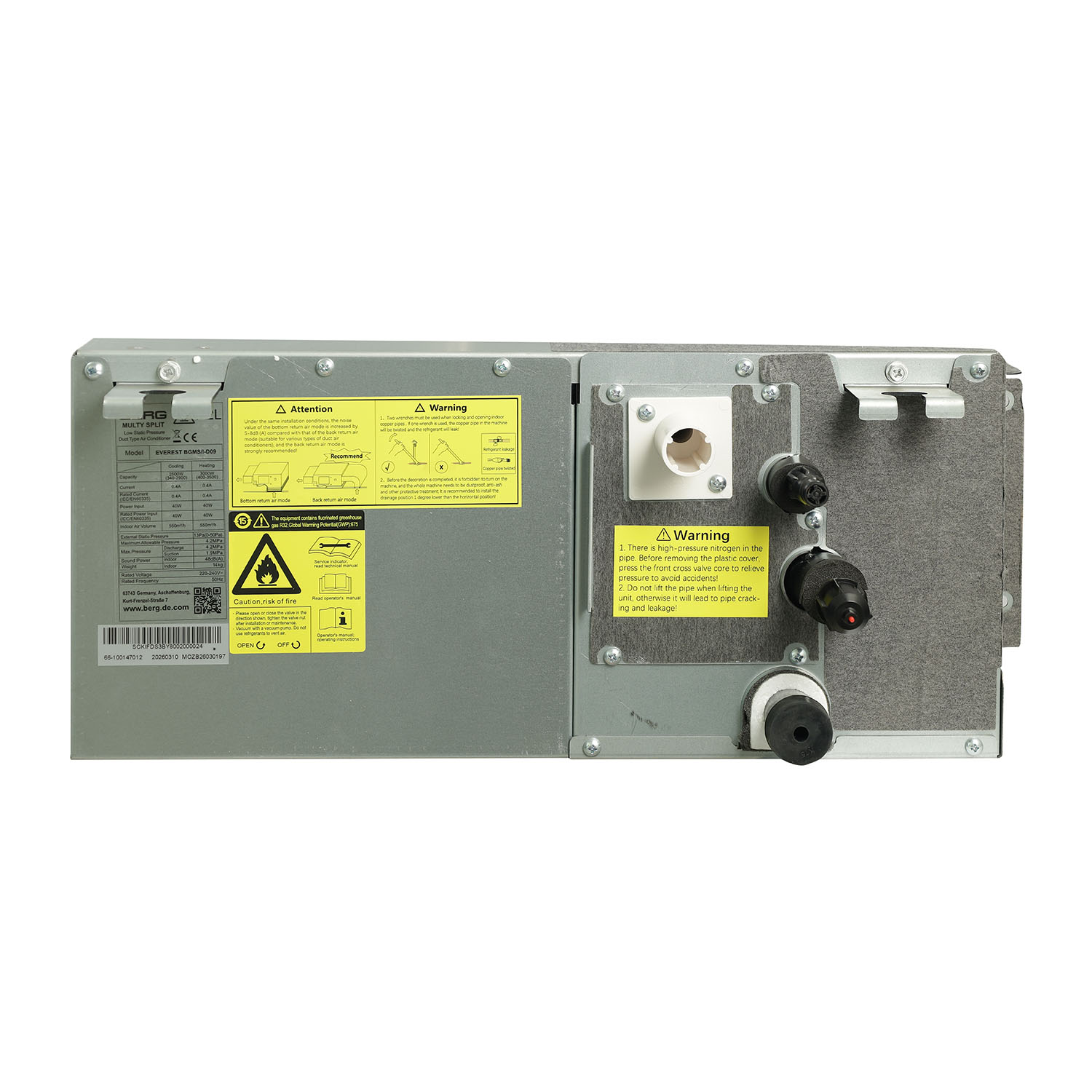 Multi-split air conditioner BERG EVEREST BGMS I-D12 CONCEALED DUCT — 3
