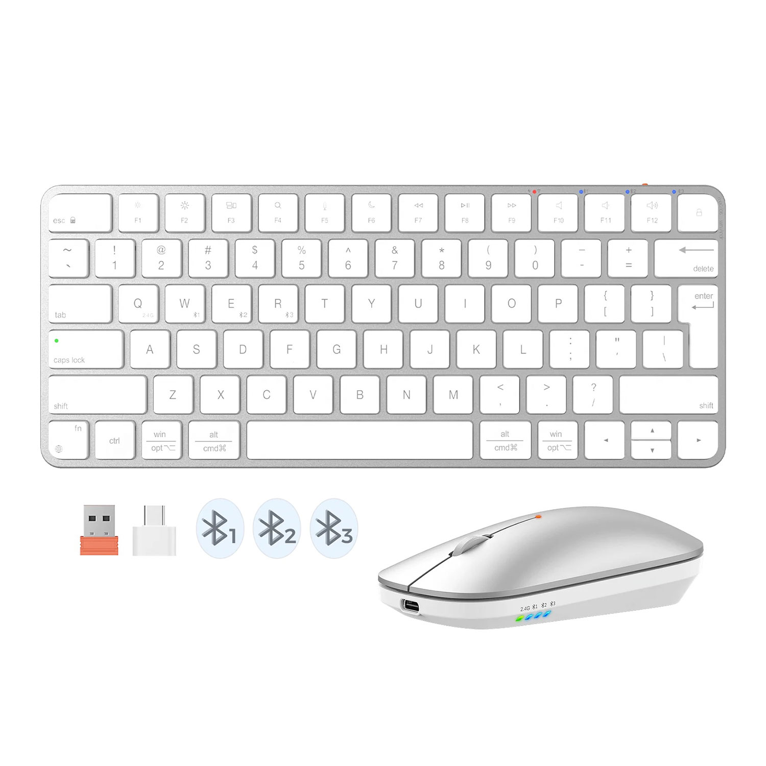 Keyboard MEETION iKey Wrls+BTUltra-thin Combo RU C210 — 9