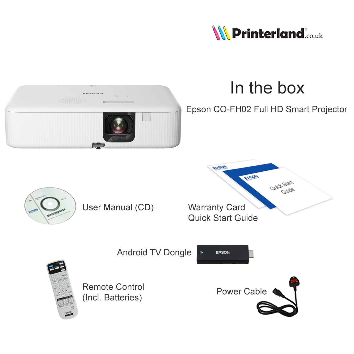 CO-FH02 EpiqVision Flex Smart Portable Full HD 3LCD Projector — 2