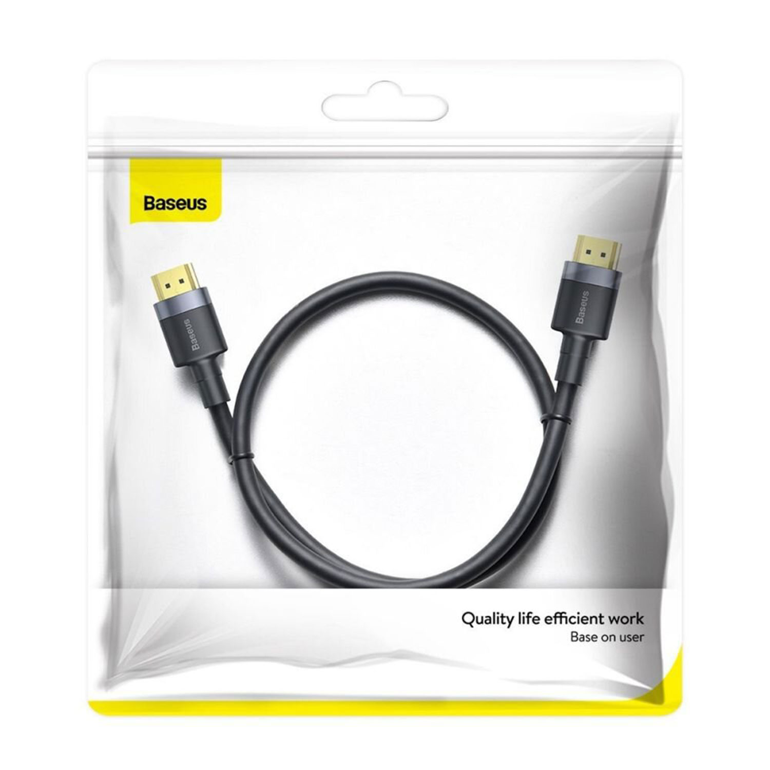 Cable Baseus HORIZONTAL 4KHDMI MALE TO 4K HDMI MALE CADKLF-E01 BK — 7