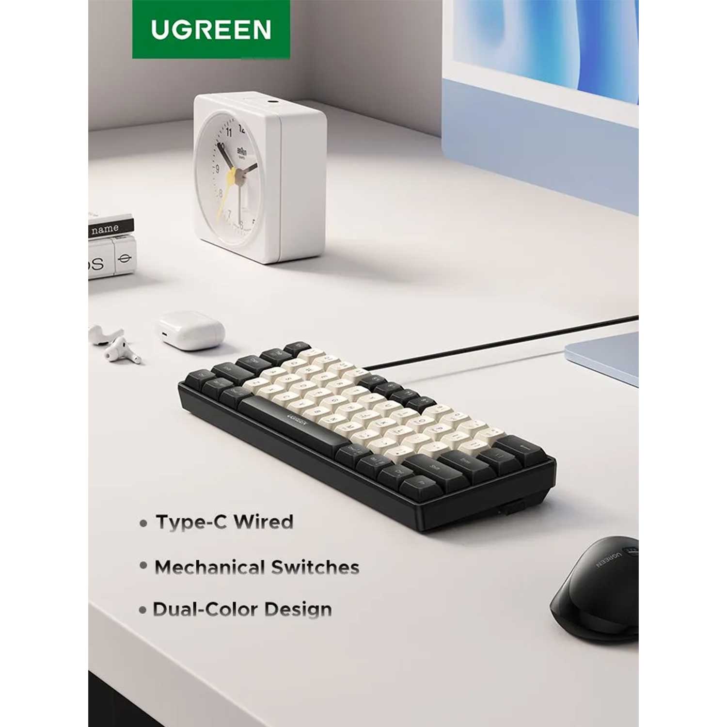 Keyboard UGREEN K371 Mechanical Wired BK GL 55655 — 2