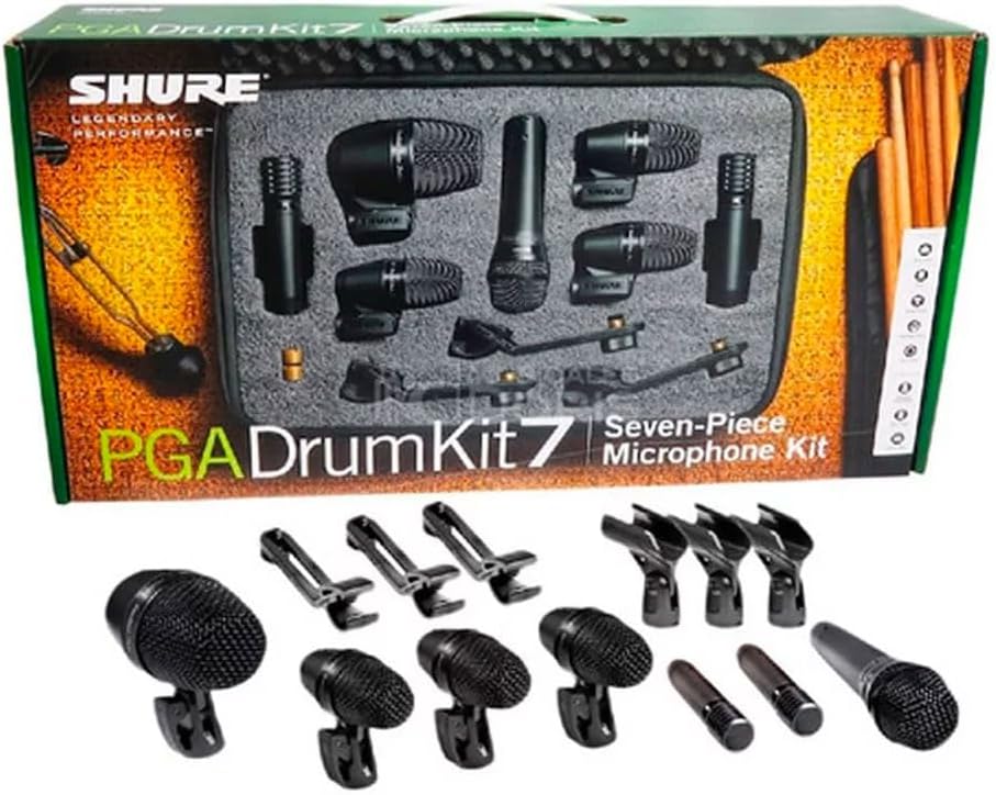 SHURE PGADRUMKIT7 7OC DRUMKITPGA52 57 56 X3 81 X2 drum microphone set
