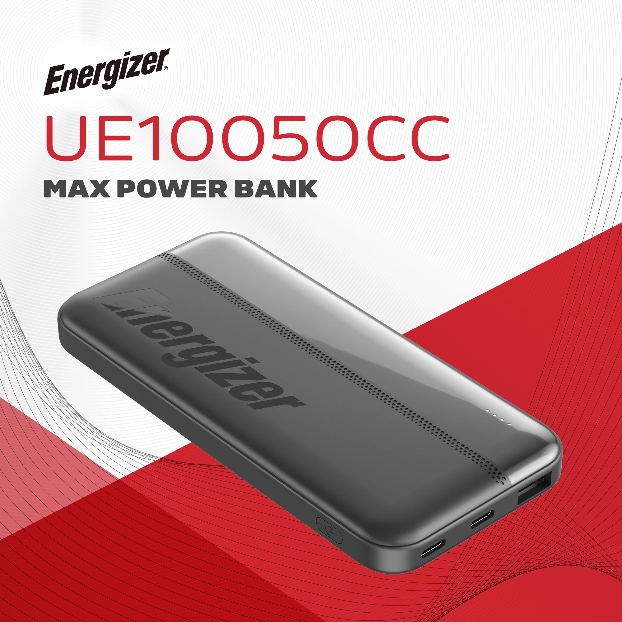Power Bank Energizer Max Power UE10050CC 10000mAh — 2
