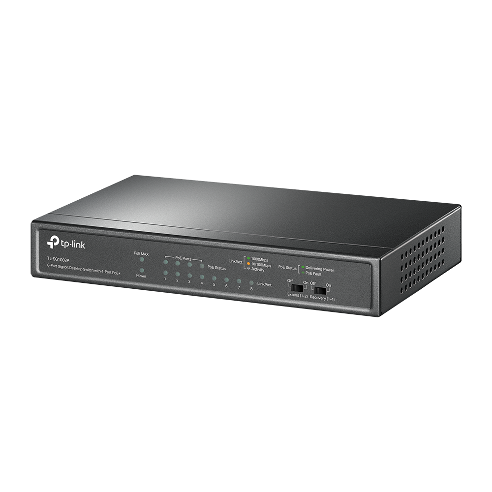 Tp-Link TL-SG1008P 10 100 1000 8 port steel case4port POE+