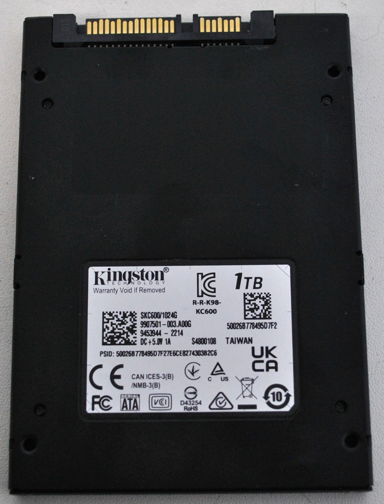 SKC600 SATA SSD SATA3 SKC600 1024G — 7