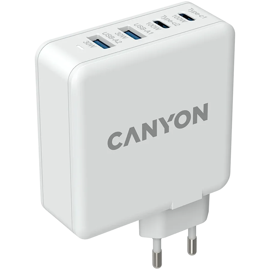 CANYON Power Adapter H-100 4*USB USB-C 100W — 2