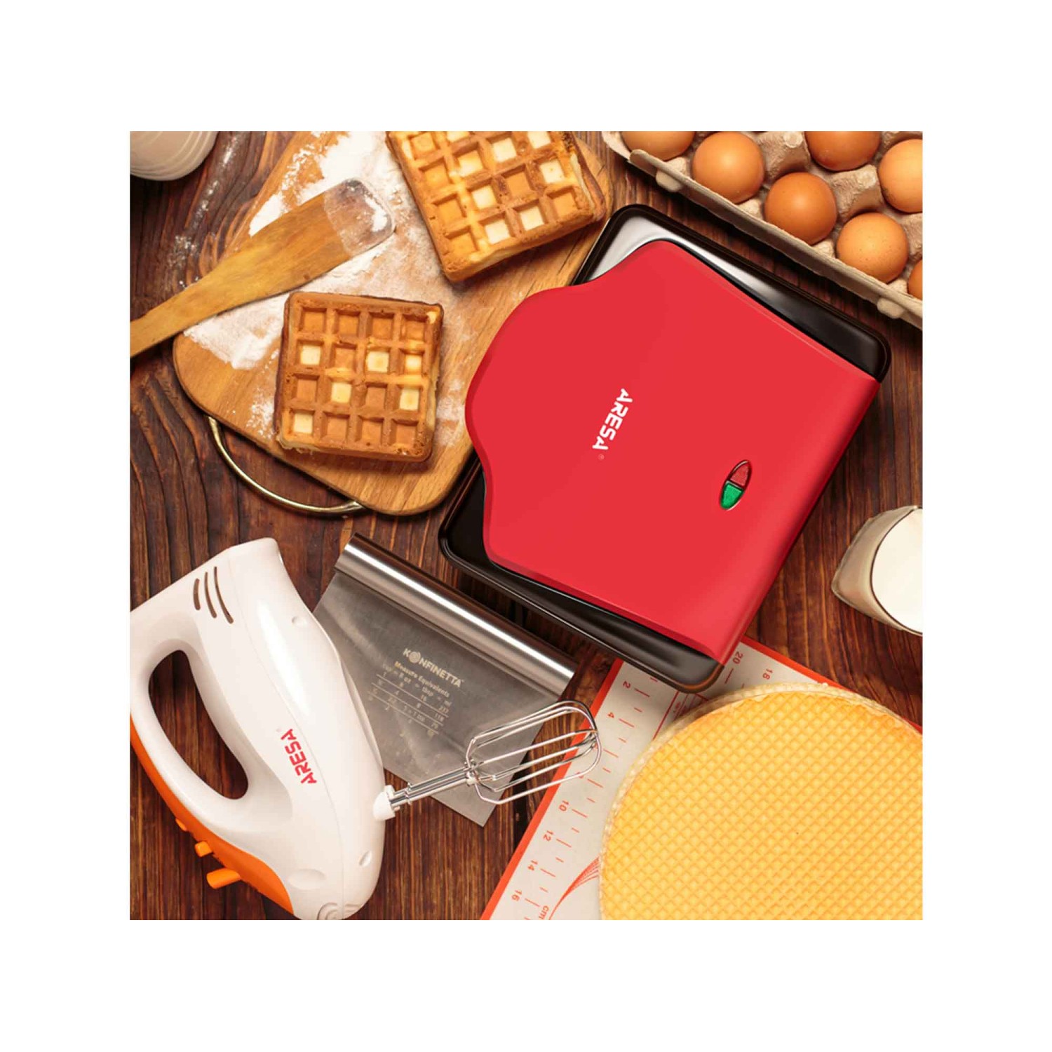 Sandwich and waffle maker ARESA AR-2801 — 5