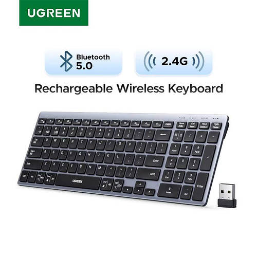 UGreen K552 Multi Mode Rechargeable Wireless & Bluetooth Keyboard 75163 — 2