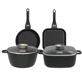 Pots and pans set WINNING STAR Die-Cast Alu Alloy Non-Stick Pan Cookware Set ST-5209