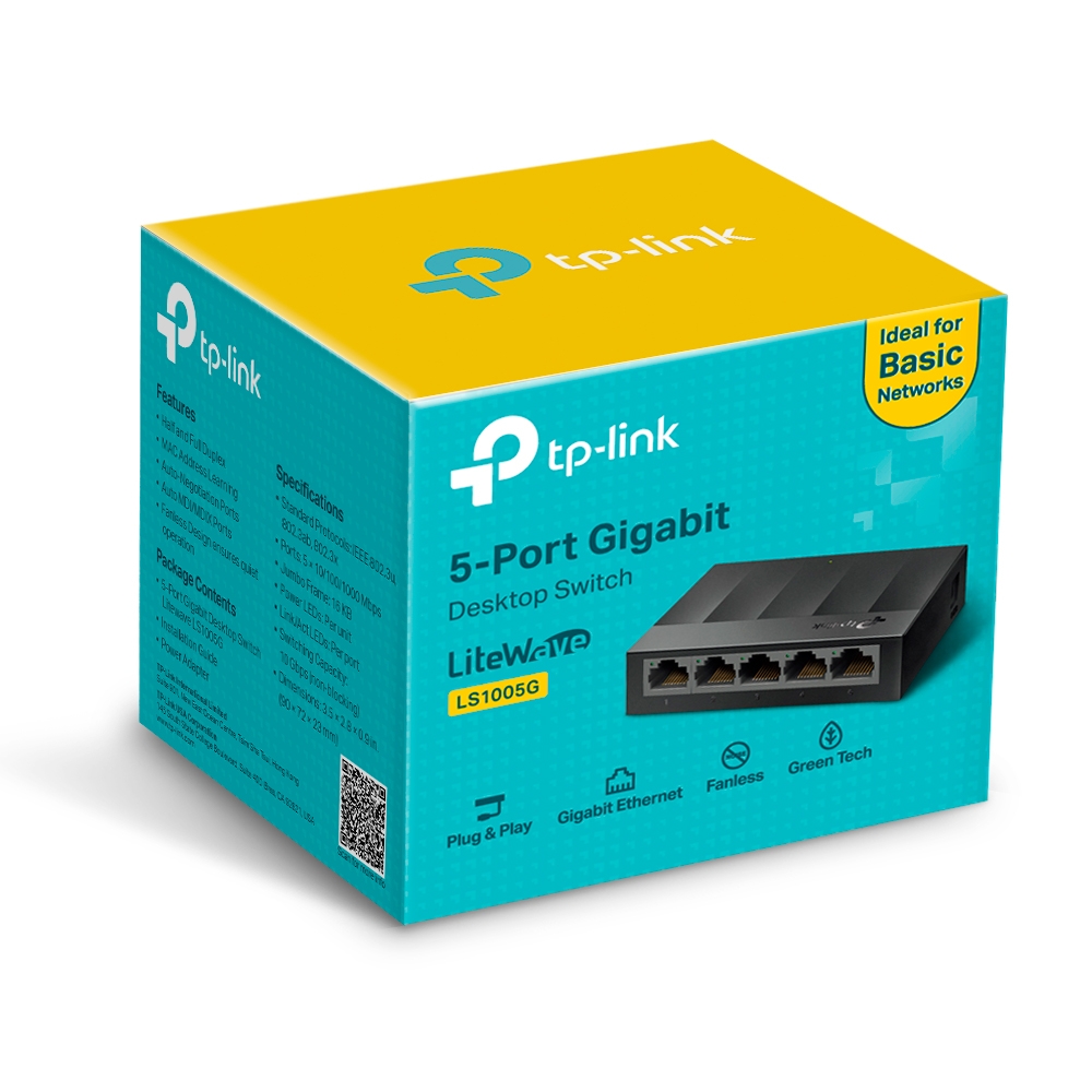 TP-Link TL-LS1005G 5-port 10 100 ps Switch — 2