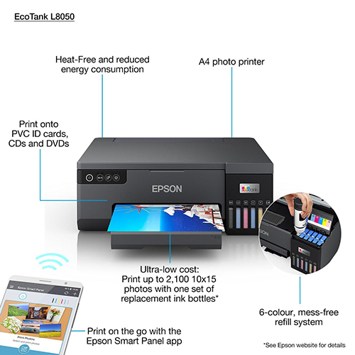 Printer Epson EcoTank L8050 — 4