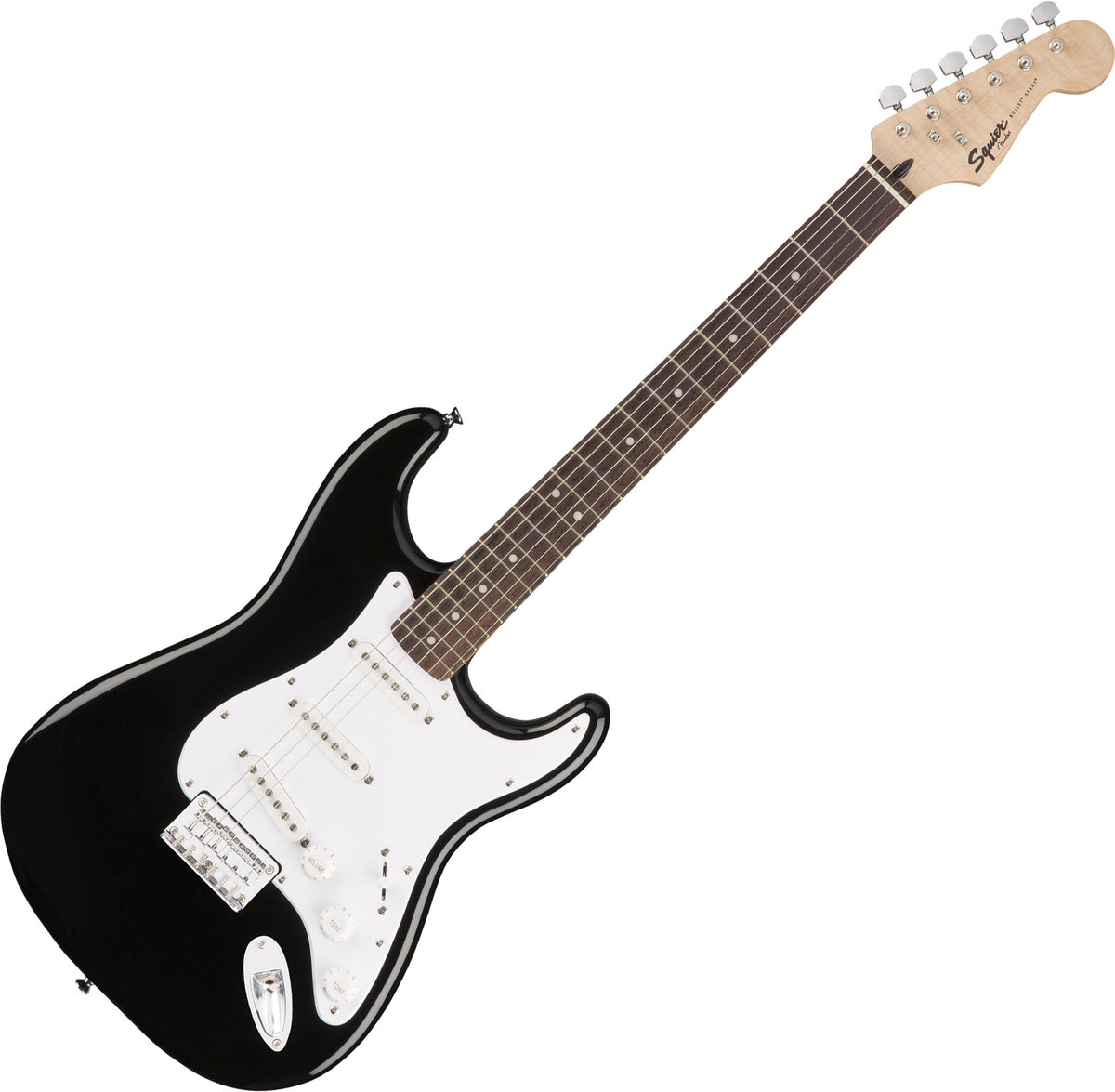 Squier MM Stratocaster Electric Guitar HT BLK — 2