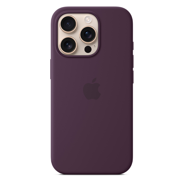 Case iPhone 16 Pro Max Silicone Case with MagSafe Plum — 4