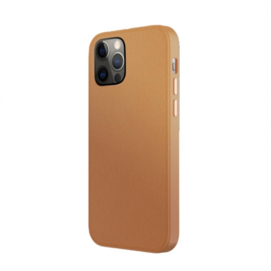 Luju MagSafe Leather Case iPhone 12 Pro Max Brown