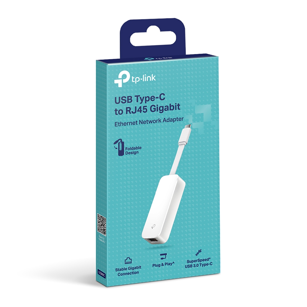 TP-Link UE300C USB-C 3.0 to 10 100 1000 LAN Adapter — 3
