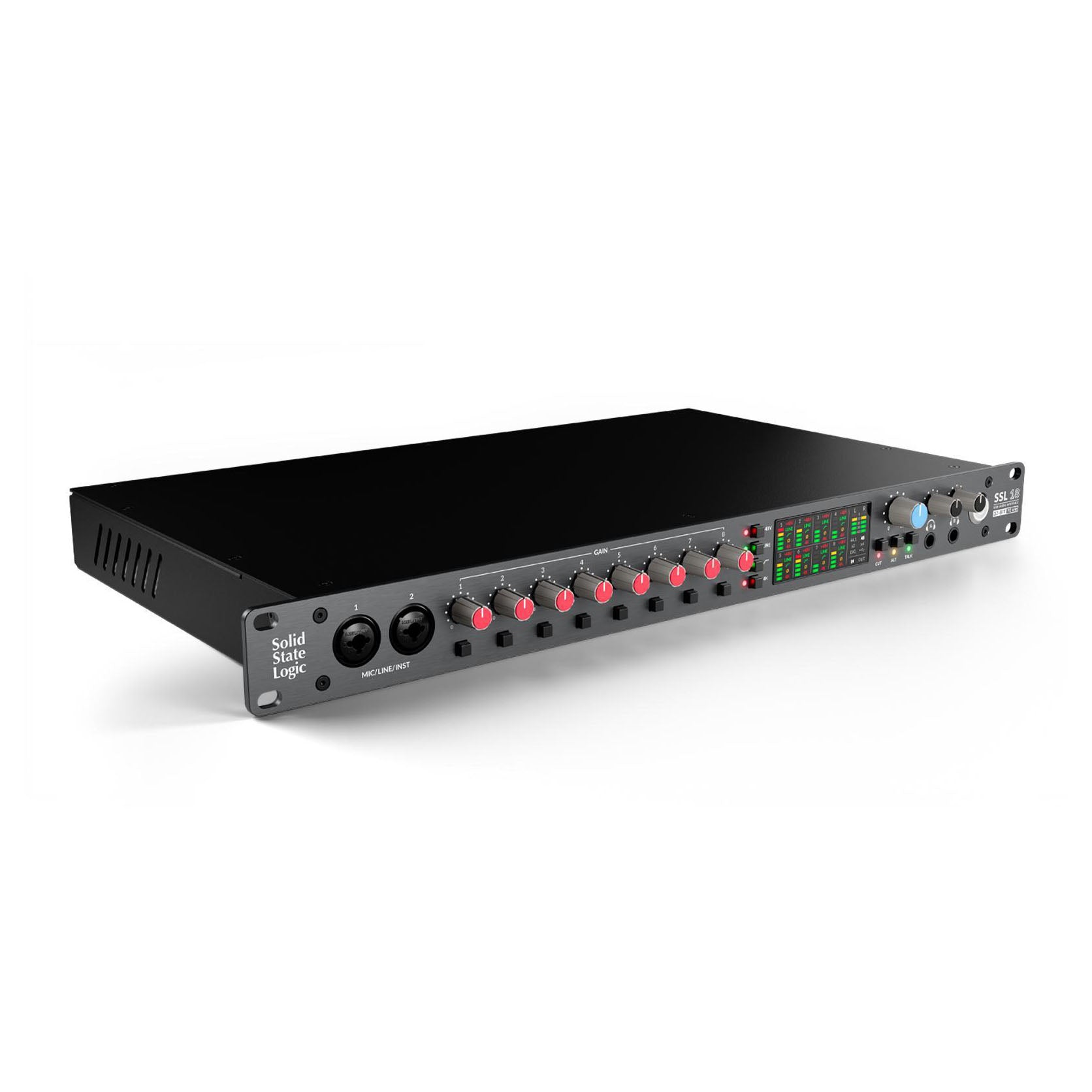 Solid State Logic SSL 18 26-in 28-out USB -C audio interface with 8 mic line preamps — 2