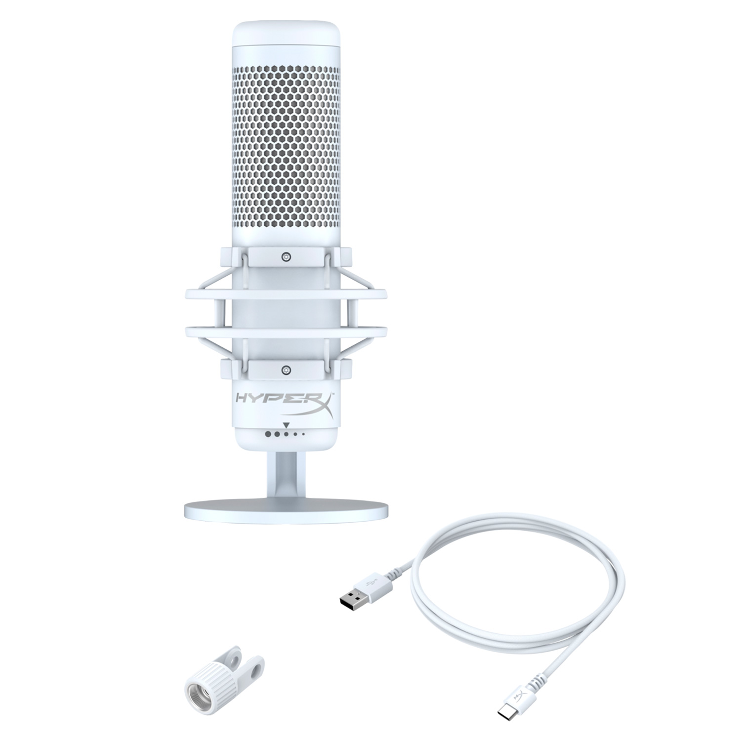 Streaming Microphone HyperX QUADCAST S WH 519P0AA — 5