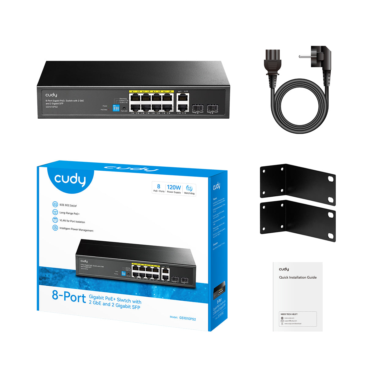 PoE+ switch Cudy GS1010PS2 PoE+ Switch — 3