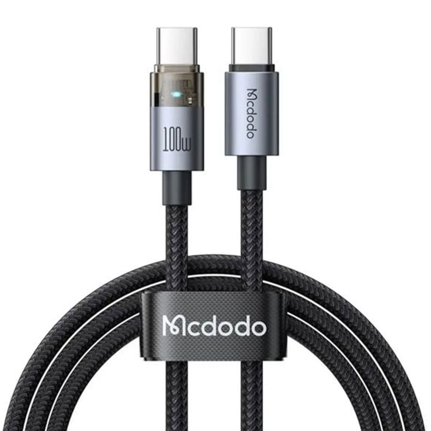 Cable MCDODO 100W USB-C to C Transparent Cable with Light 1. CA-5580