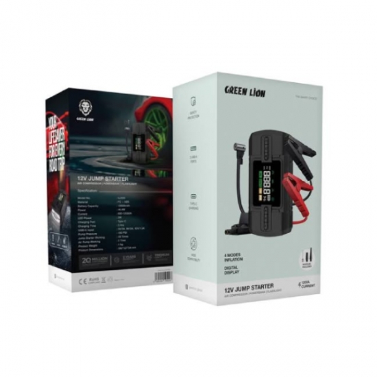 Jump Starter 12000 mAh 12V GN12VJUSTBK — 2