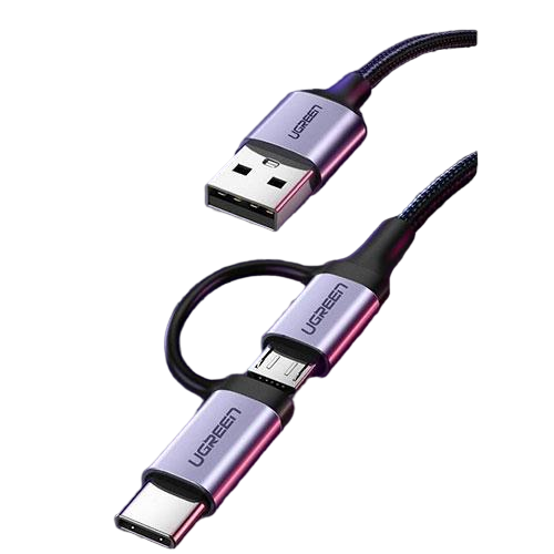 Cable UGREEN 2in1 A2A - C — 3