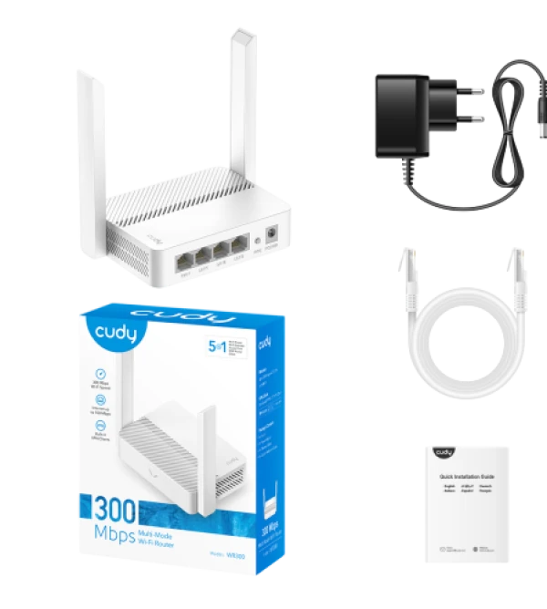 Cudy WR300 WiFi Router N300 — 4